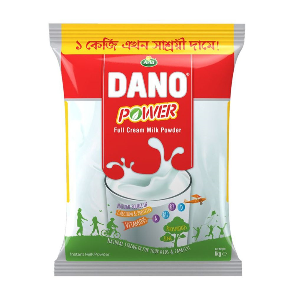 Dano Power Instant Full Cream Milk Powder 1kg গুঁড়া দুধ