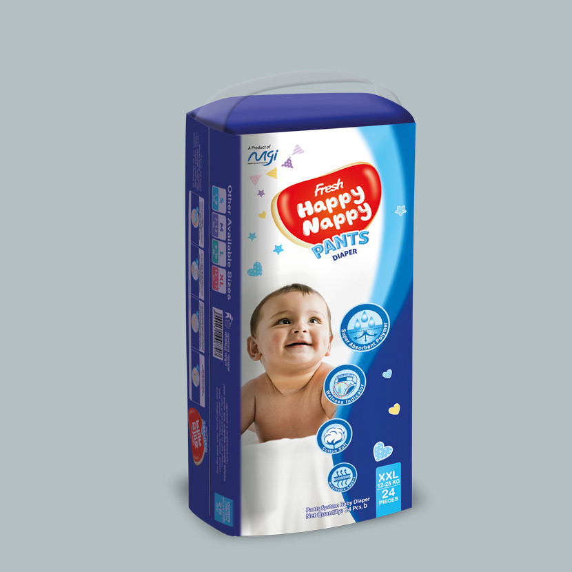 Happy Nappy Pants Diaper XXL-24p (12-25kg)