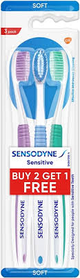 Sensodyne Toothbrush (Buy2 Get1 Free) ব্রাশ